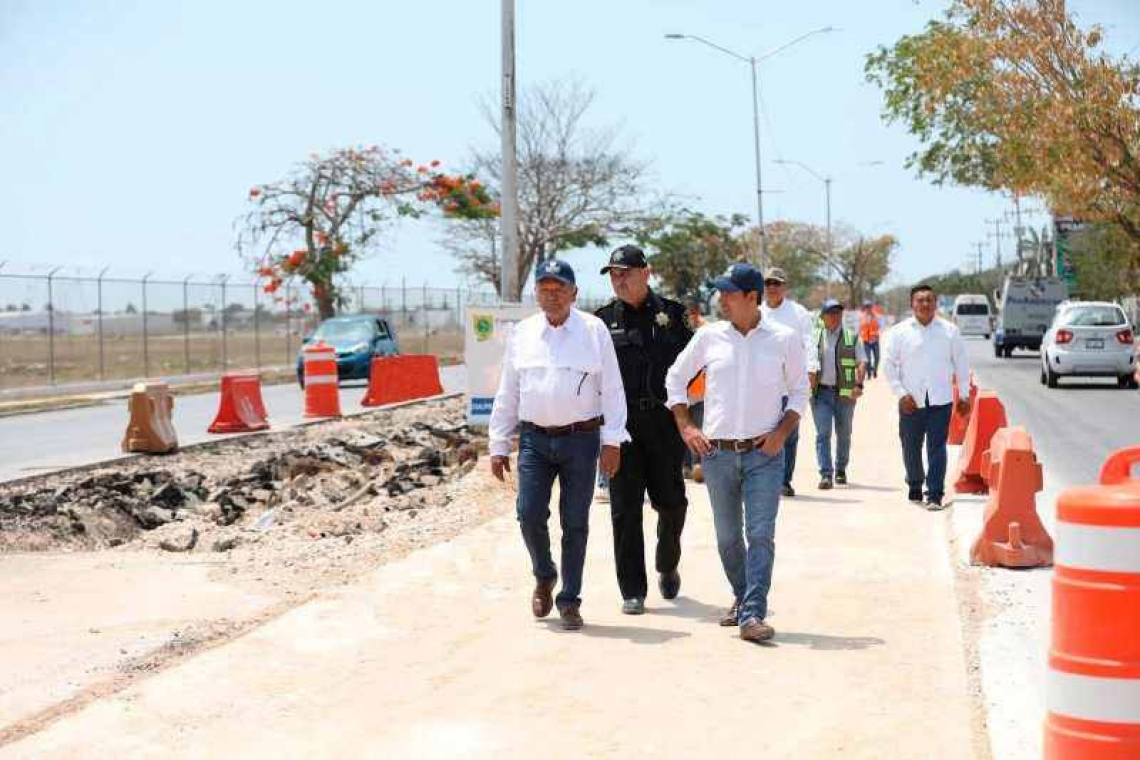 El Gobernador Vila Dosal supervisó los trabajos para que el Ie-Tram transite a lo largo de 16 KM